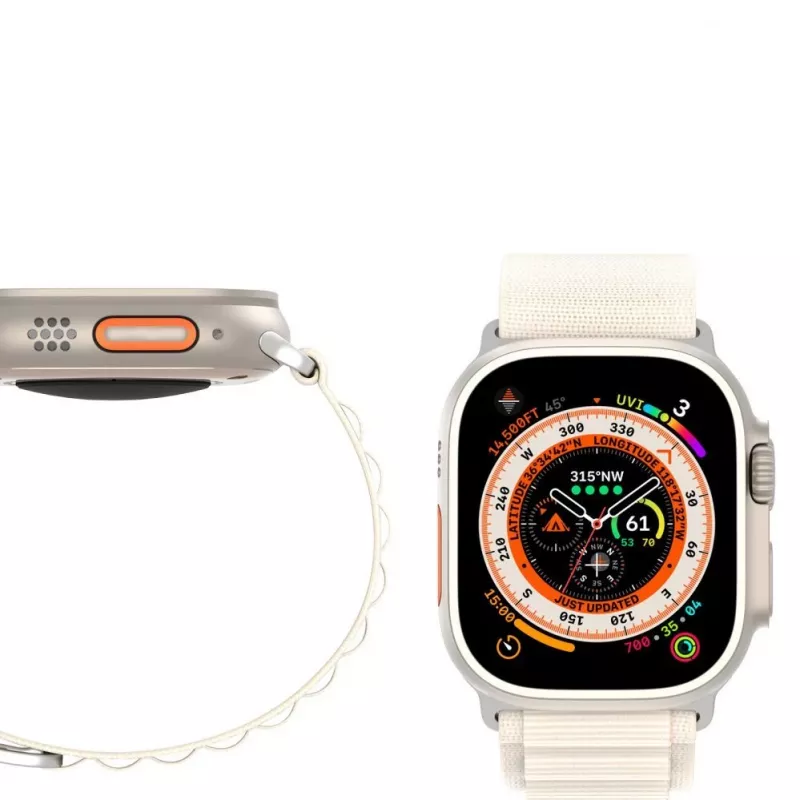 Dux Ducis Sport Buckle Strap voor Apple Watch 38/40/41/42MM Starlight