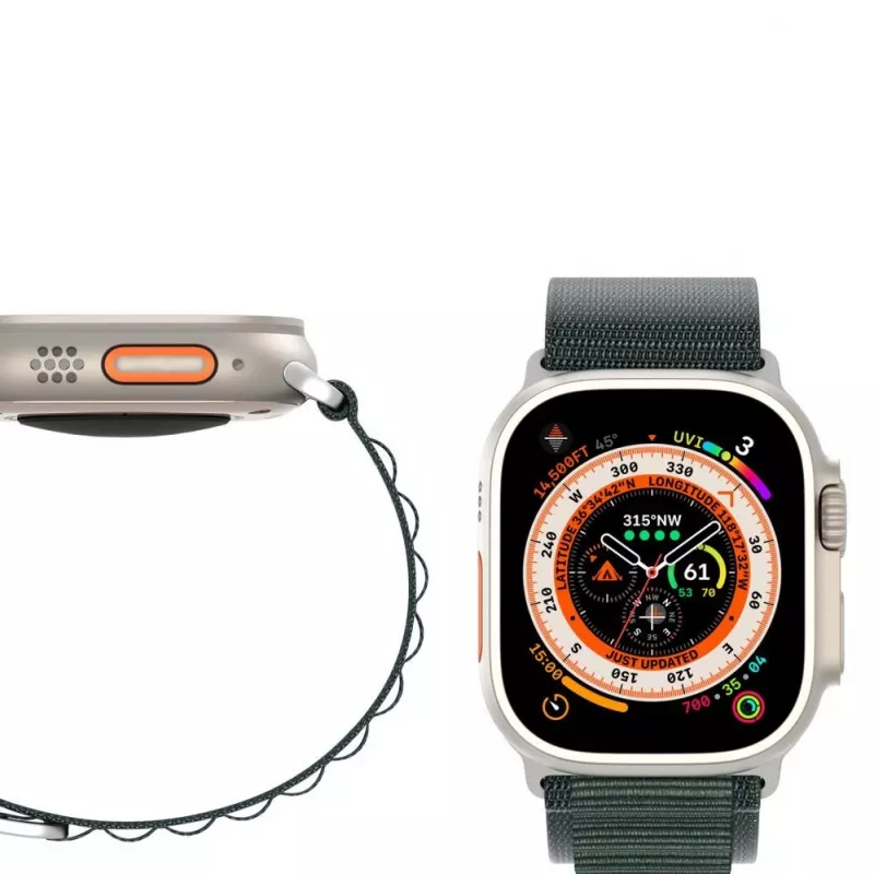 Dux Ducis Strap GS versie sportband met gesp voor Apple Watch 42/44/45/49mm - groen
