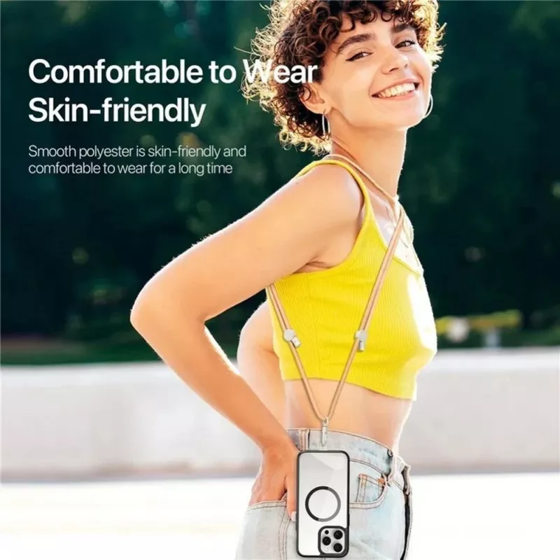 Dux Ducis universele Plaz cross-body telefoonriem - amber