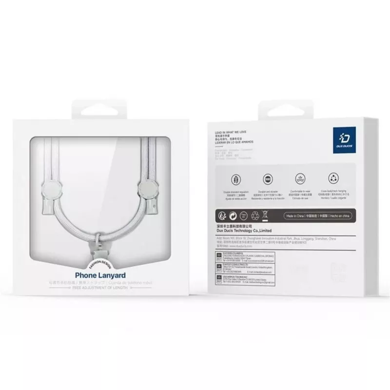 DUX DUCIS Universele Plaz Cross-Body telefoonriem - grijs