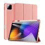 Dux Ducis Xiaomi Redmi Pad 7/7 Pro Domo Series drievoudig opvouwbare standaard PU-leer tabletcover roze