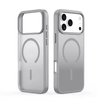 Dux Ducis YIND PC+TPU case met MagSafe voor Apple iPhone 17 Pro grijs