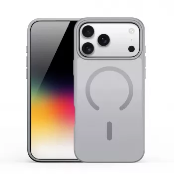 Dux Ducis YIND PC+TPU case met MagSafe voor Apple iPhone 17 Pro grijs