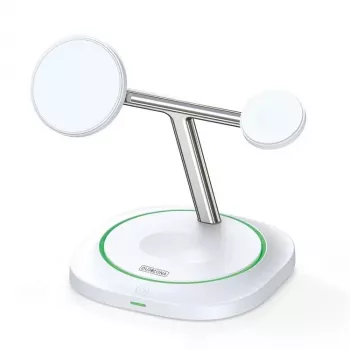 Duzzona W16 15W 3-in-1 Magnetische Draadloze Oplader Wit