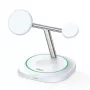 Duzzona W16 15W 3-in-1 Magnetische Draadloze Oplader Wit