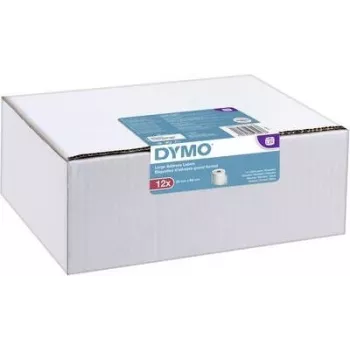 DYMO Authentic LabelWriter grote adresetiketten 36mm x 89mm transparant, 2 rollen met 130 (260 etiketten)