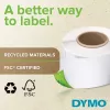 DYMO Authentic LabelWriter grote adresetiketten 36mm x 89mm transparant, 2 rollen met 130 (260 etiketten)