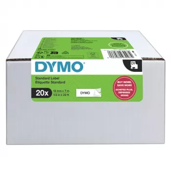 DYMO D1 labelband 9mm x 7m zwart op wit (10-pack)