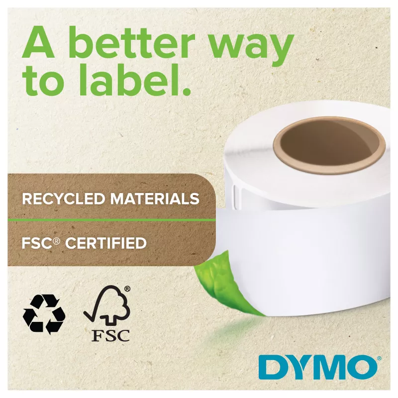 DYMO LabelWriter adresetiketten 99010, 28x89 mm, wit, 2 rollen met elk 130
