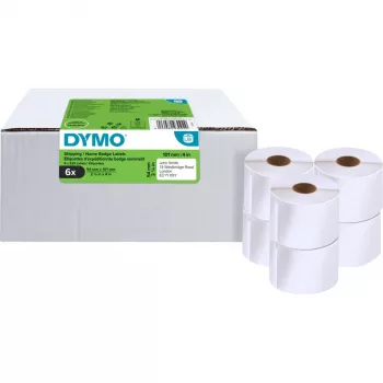 DYMO LabelWriter verzend- en naametiketten, 54 x 101 mm, wit, permanente lijm, 220 etiketten per rol