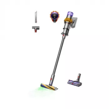 Dyson V15 Detect Absolute accu-stofzuiger, roestvrij staal, 240AW, LCD-display, 60min looptijd