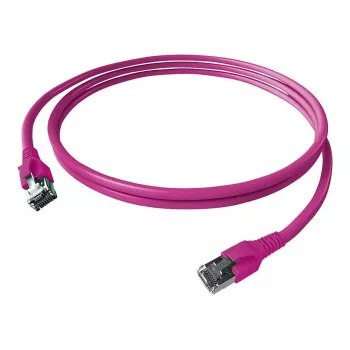 EASYLAN FlexBoot Cat.6 S/FTP patchkabel, violet, 1,0 m