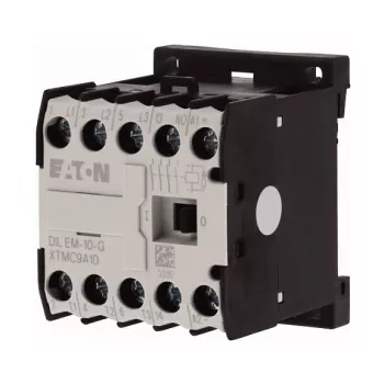 Eaton DILEM-10-G 24VDC mini-contactor – 3 hoofdcontacten + 1 NO, 4 kW @ 400V AC-3