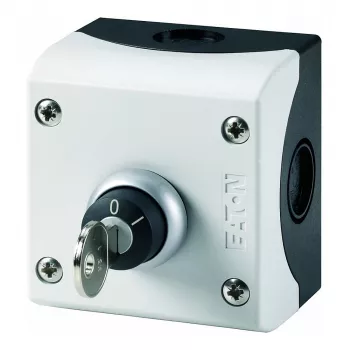 Eaton M22-WRS/KC11/I sleutelschakelaar, 2 standen, 1NO+1NC, vergrendelend, IP66, 22,5mm
