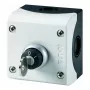 Eaton M22-WRS/KC11/I sleutelschakelaar, 2 standen, 1NO+1NC, opbouwmontage, IP66, kunststof, zwart/grijs