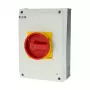 Eaton P3-63/I4/SVB 3-polige hoofdschakelaar met noodstopfunctie, 63 A, opbouw, grijs/rood