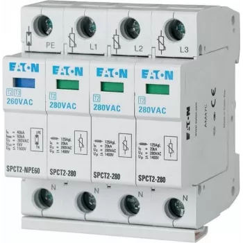 Eaton SPCT2-280-3+NPE type 2 overspanningsbeveiliging - 3P+NPE, 20kA, DIN-railmontage