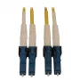 Eaton Tripp Lite Series N370X-01M 400G Duplex Singlemode 9/125 OS2 schakelbare glasvezelkabel (LC/UPC M/M, 1m, LSZH, geel)