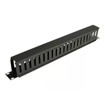 Eaton Tripp Lite Series rack behuizing horizontale kabelmanager (Finger Duct) 1URM - zwart - 1U - 19 inch