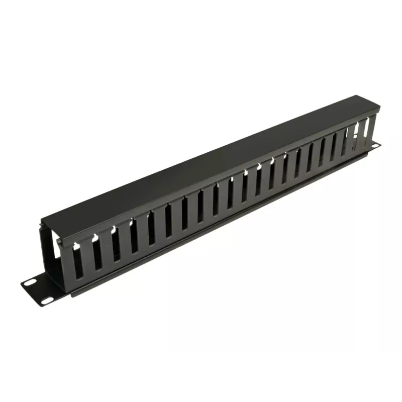 Eaton Tripp Lite Series rack behuizing horizontale kabelmanager (Finger Duct) 1URM - zwart - 1U - 19 inch