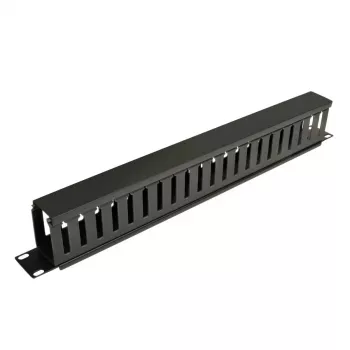 Eaton Tripp Lite Series rack behuizing horizontale kabelmanager (Finger Duct) 1URM - zwart - 1U - 19 inch