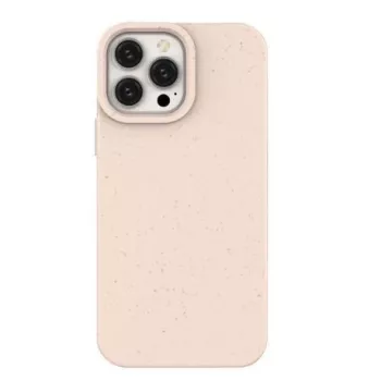 Eco Apple iPhone 14 Pro Max Siliconen Biologisch Afbreekbaar Hoesje Roze