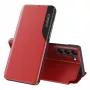 Eco Samsung Galaxy S23+ met Flip-Stand Leather View Case rood