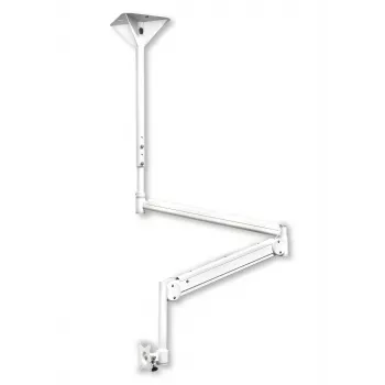 EDBAK MSA01w-B hoogteverstelbare plafondsteun met zwenkarm voor 10-29 inch displays, 15 kg, zwart