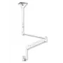 EDBAK MSA01w-B hoogteverstelbare plafondsteun met zwenkarm voor 10-29 inch displays, 15 kg, zwart
