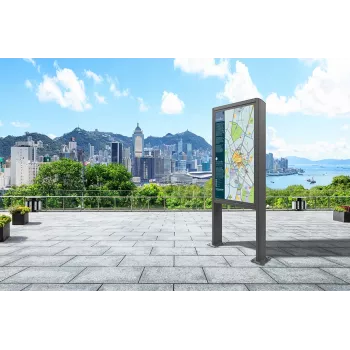 Edbak POK90 outdoor-vloerstandaard-behuizing voor Samsung LH46OHA 46 inch