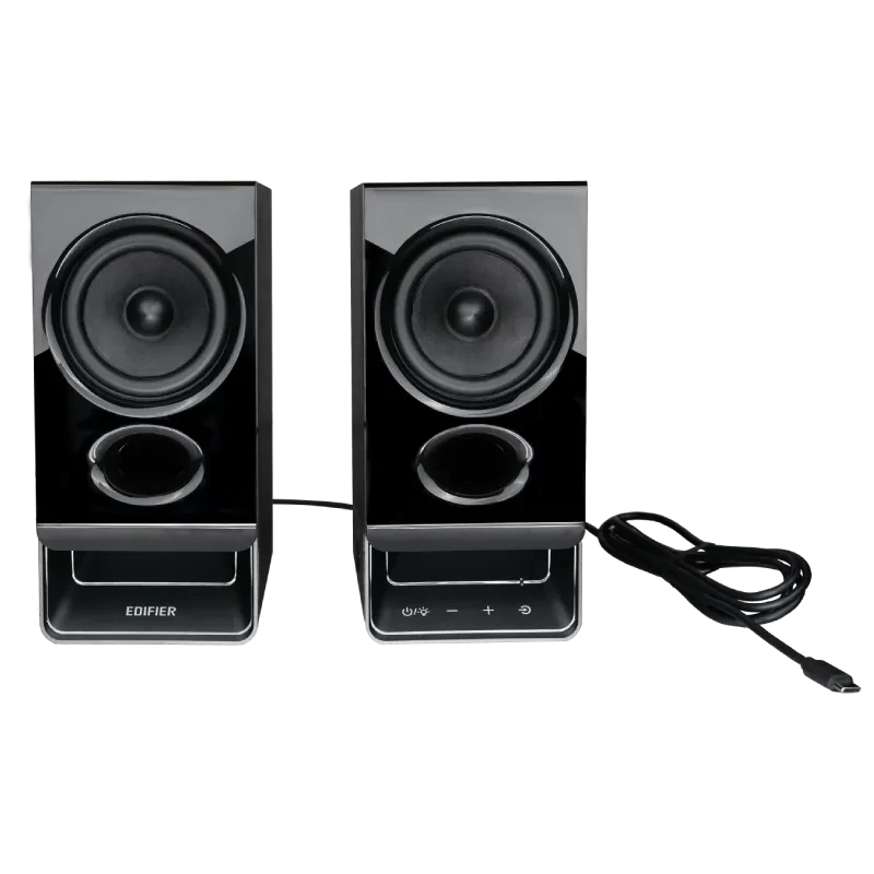 Edifier R20BT compacte Bluetooth 2.0-luidsprekers met omgevingslicht, zwart