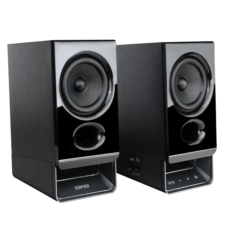 Edifier R20BT compacte Bluetooth 2.0-luidsprekers met omgevingslicht, zwart