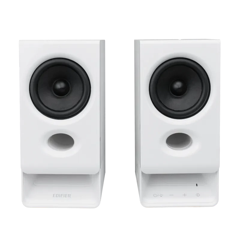 Edifier R20BT compacte Bluetooth 2.0-luidsprekers met omgevingslicht, wit