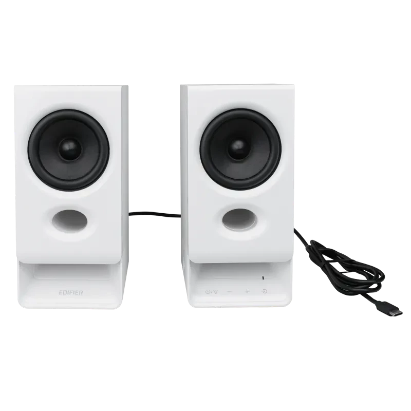 Edifier R20BT compacte Bluetooth 2.0-luidsprekers met omgevingslicht, wit