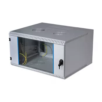 EFB 19 inch wandbehuizing 12U, draaibaar, 2-delig, RAL 7035, diepte 500 mm
