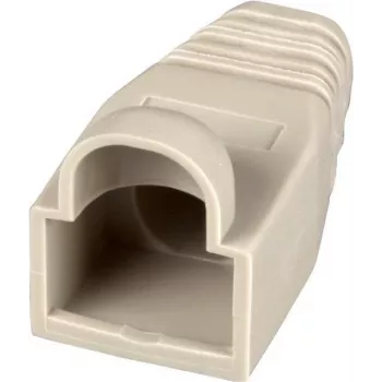 EFB Electronics netwerkkabel-beschermkappen RJ45 beige Snagless vergrendelingsbescherming verpakking van 100 stuks