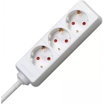 EFB Electronics stekkerdoos 3x Schuko CEE 7/7 1,5m zwart