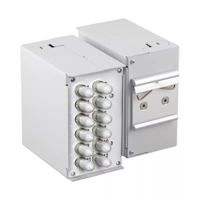 EFB ELEKTRONIK 53705.4V2B2 DIN-rail frontplaat leeg 1,7 mm 12x SC-simplex / LC-duplex / E2000