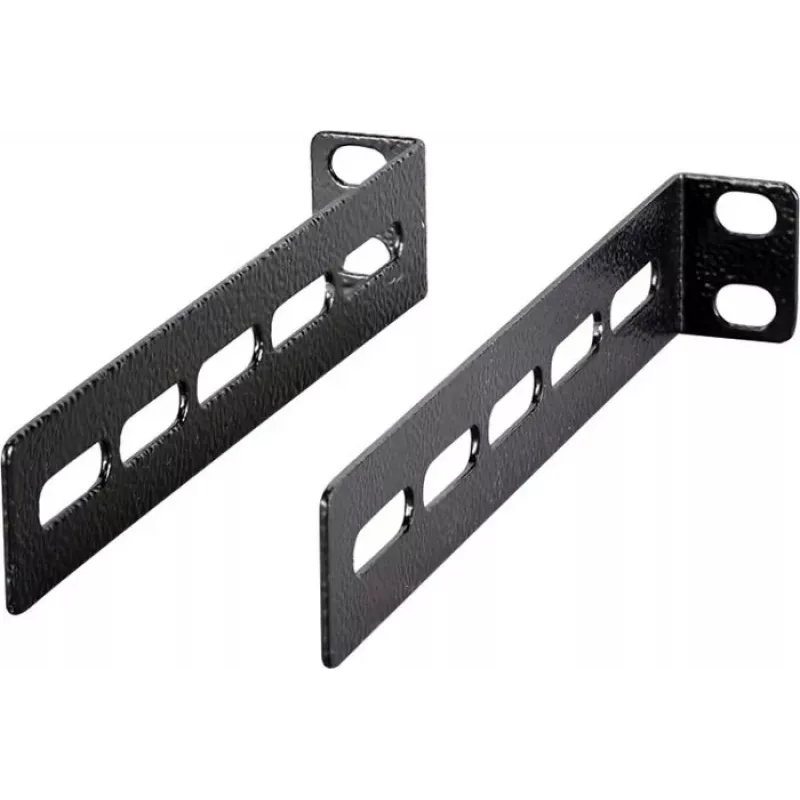 EFB Elektronik hoekset voor legborden 1/2/3U, 2 stuks, RAL 9005 diepzwart 691650TS.W