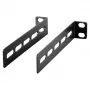 EFB Elektronik hoekset voor legborden 1/2/3U, 2 stuks, RAL 9005 diepzwart 691650TS.W