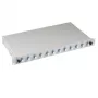 EFB Elektronik B71921L12 LC lasbox OS2 singlemode 12 pigtails / 6 koppelingen, blauw/grijs, metaal, 483 mm