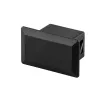 EFB-Elektronik blindstop kunststof zwart voor ST/FC-boring (D-gat), 100-pack