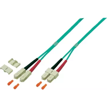 EFB-Elektronik duplex jumper SC-SC 50/125µ, OM4, LSZH, erika violet, 3,0mm, 15m O0318.15