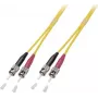EFB Elektronik duplex jumper ST-ST 9/125µm OS2 LSZH geel 0,5m