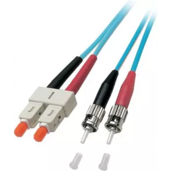 EFB-Elektronik ECOFIBER duplex jumper SC-ST 50/125µ OM3 LSZH aqua 3,0mm 15m