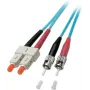 EFB-Elektronik ECOFIBER duplex jumper SC-ST 50/125µ OM3 LSZH aqua 3,0mm 15m