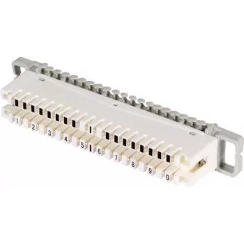EFB-Elektronik ECOVOICE scheidingsstrip, 10 dubbeladers, LSA-Plus/IDC, wit/grijs (46005,1)
