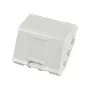 EFB ELEKTRONIK ET-25027 45x45mm Keystone-afdekking, 1-poorts hoekaansluiting, Reinwit (RAL 9010)