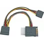 EFB Elektronik K5347.015 SATA naar 2x SATA + Molex stroomverdeelkabel - 0,15 m