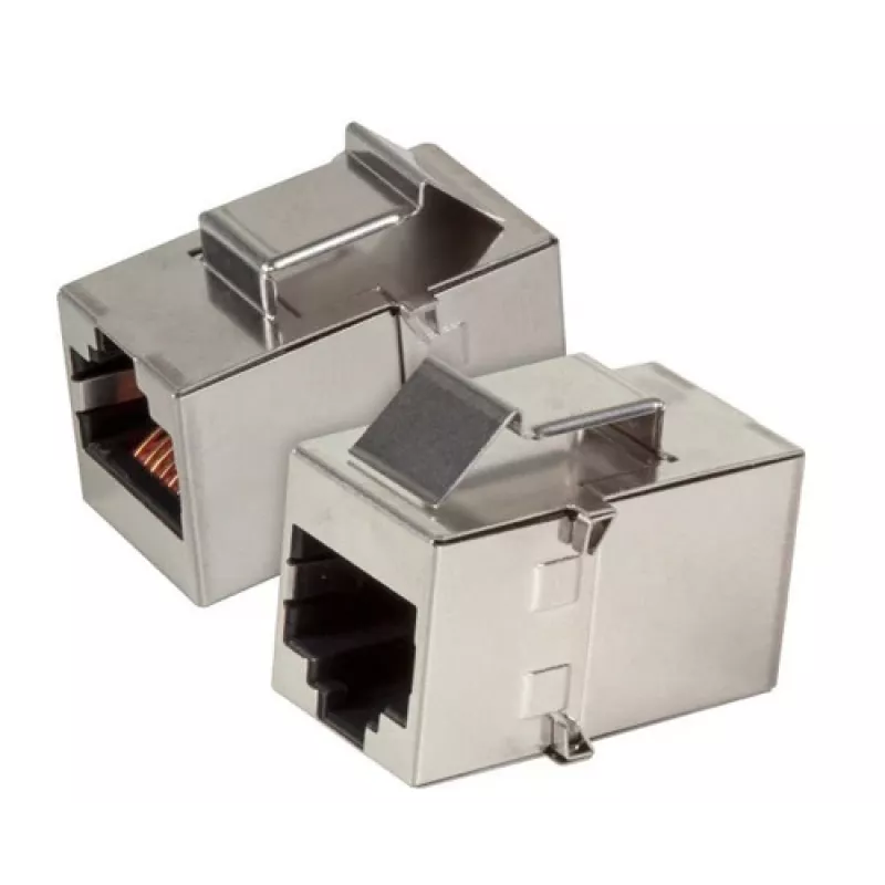 EFB Elektronik Keystone adapter module RJ45 bus naar bus STP Cat.5e roestvrij staal - 37508.1V3